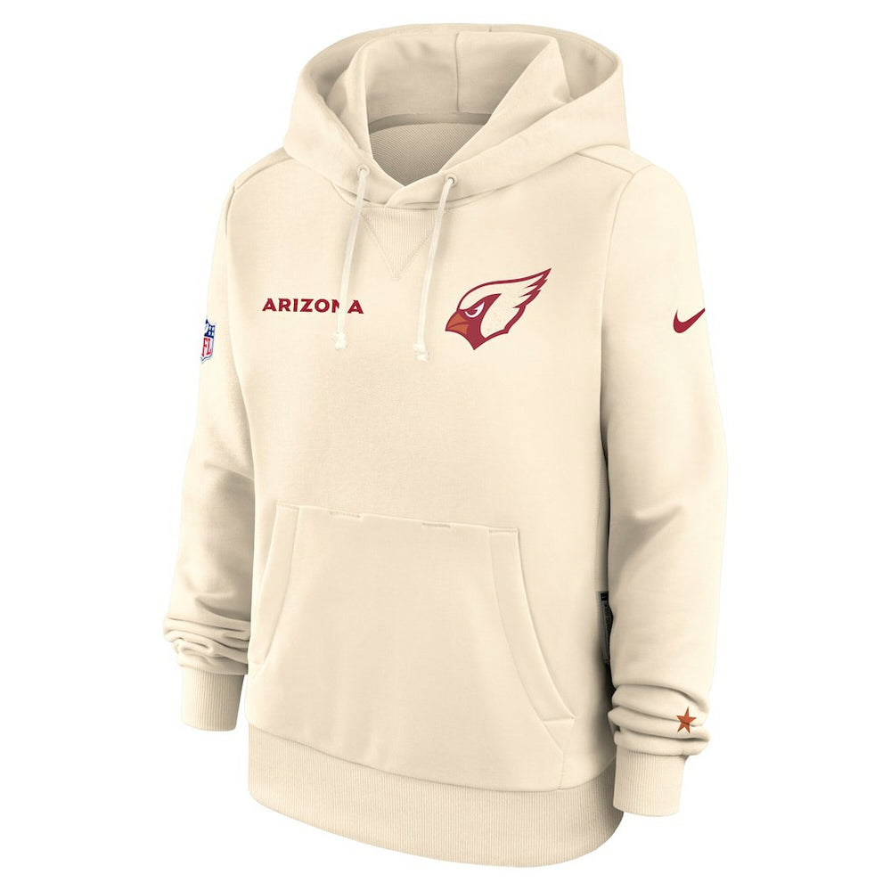 Nike Arizona Cardinals Women's 2025 Rivalries Collection Standard Issue Sideline Dri-FIT Hoodie Natural