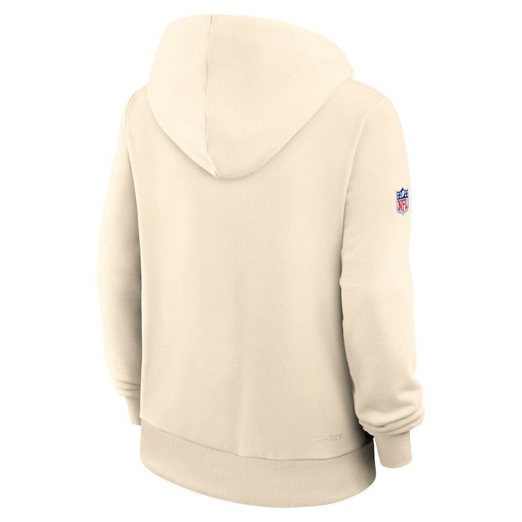 Nike Arizona Cardinals Women's 2025 Rivalries Collection Standard Issue Sideline Dri-FIT Hoodie Natural