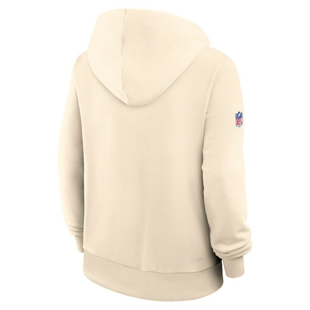 Nike Arizona Cardinals Women's 2025 Rivalries Collection Standard Issue Sideline Dri-FIT Hoodie Natural