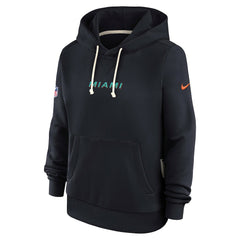 Nike Miami Dolphins Women's 2025 Rivalries Collection Standard Issue Sideline Dri-FIT Hoodie Pitch Blue