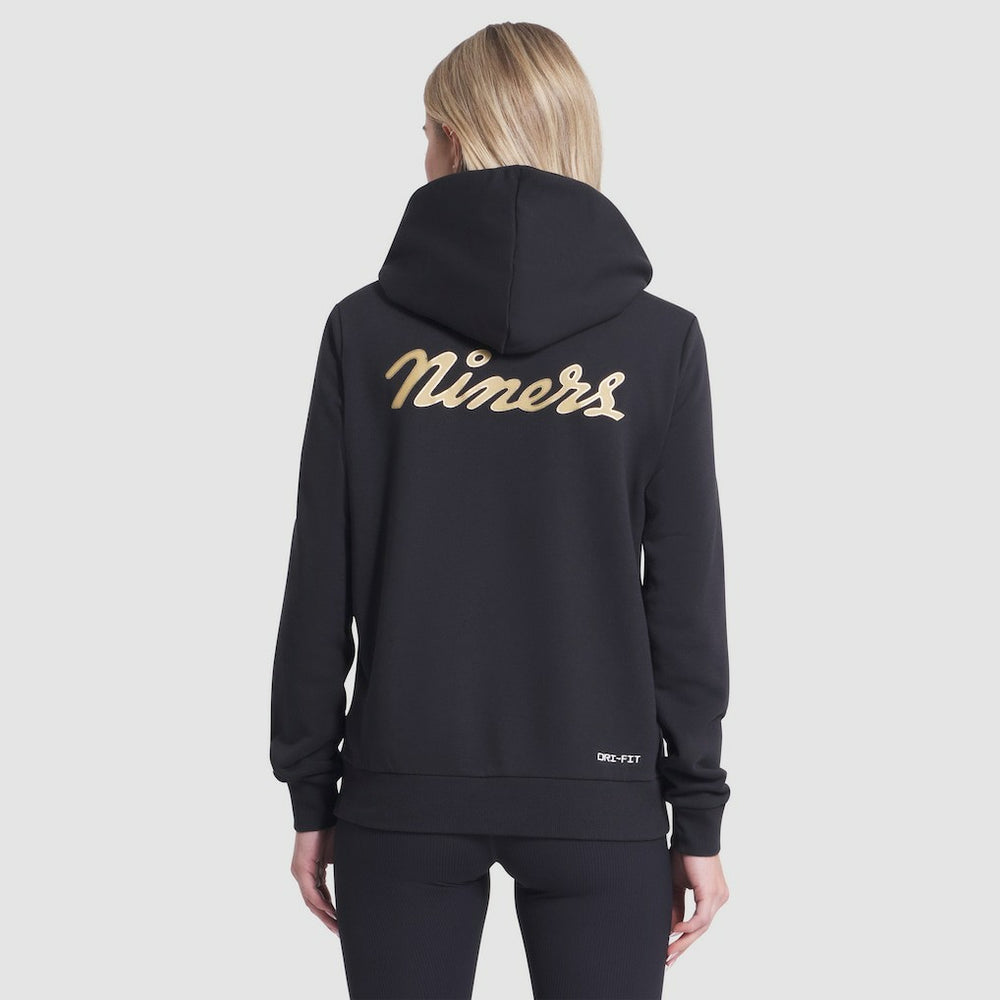 Nike San Francisco 49ers Women's 2025 Rivalries Collection Standard Issue Sideline Dri-FIT Hoodie Black