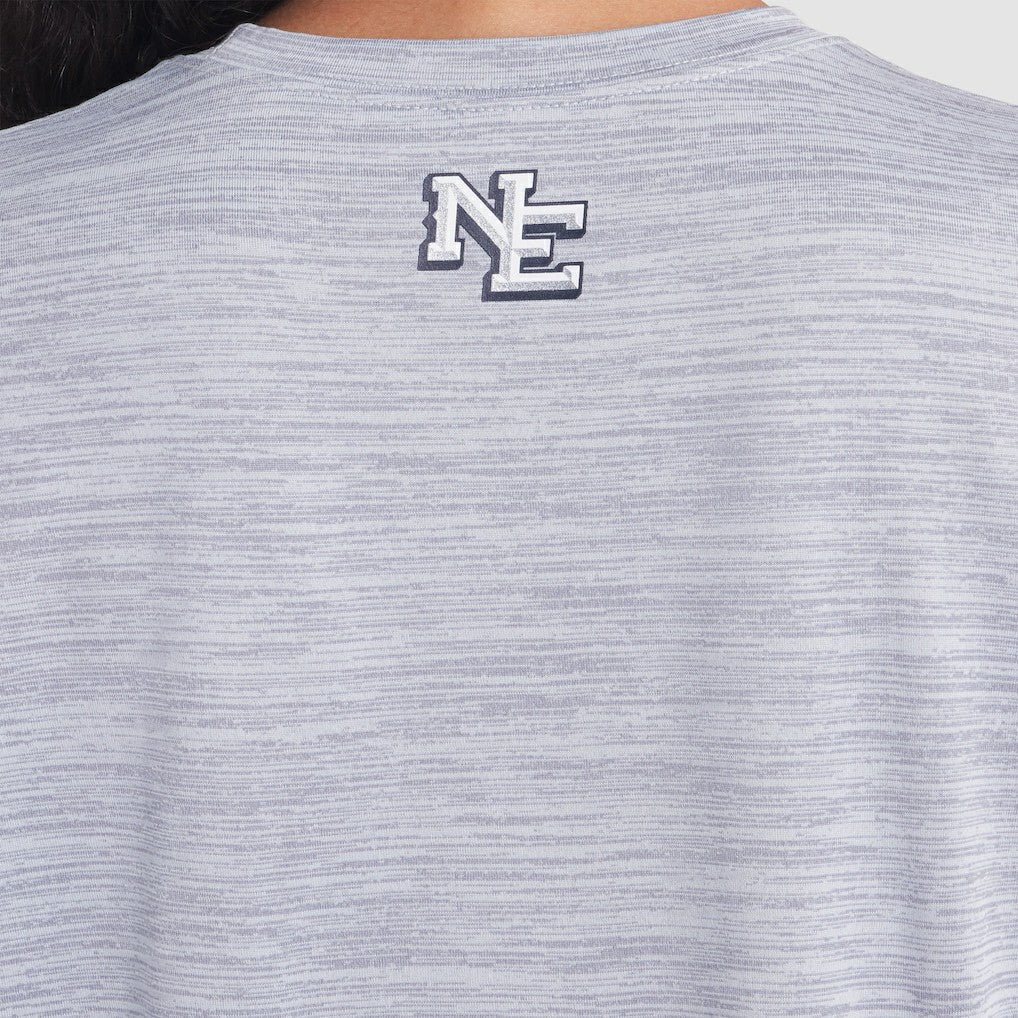 Nike New England Patriots Women's 2025 Rivalries Collection Sideline Velocity Dri-FIT T-Shirt Silver
