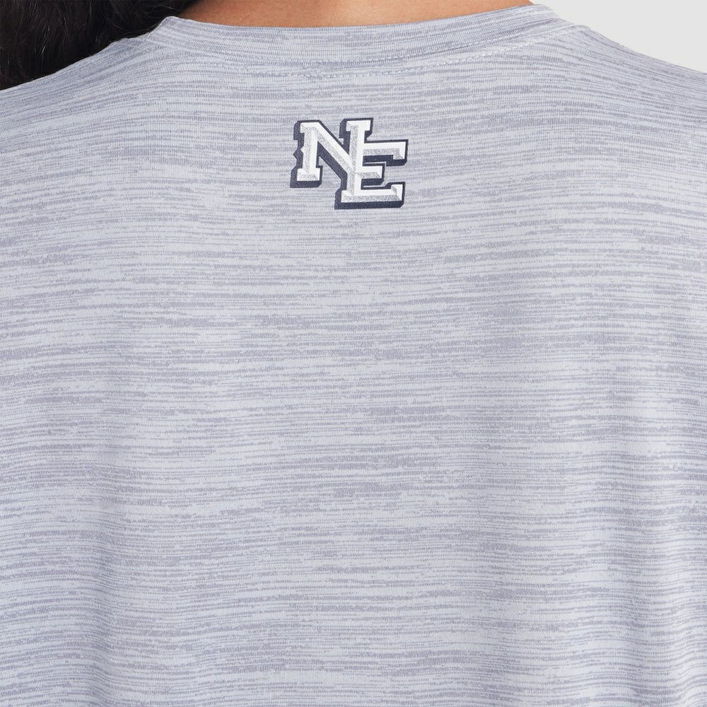 Nike New England Patriots Women's 2025 Rivalries Collection Sideline Velocity Dri-FIT T-Shirt Silver