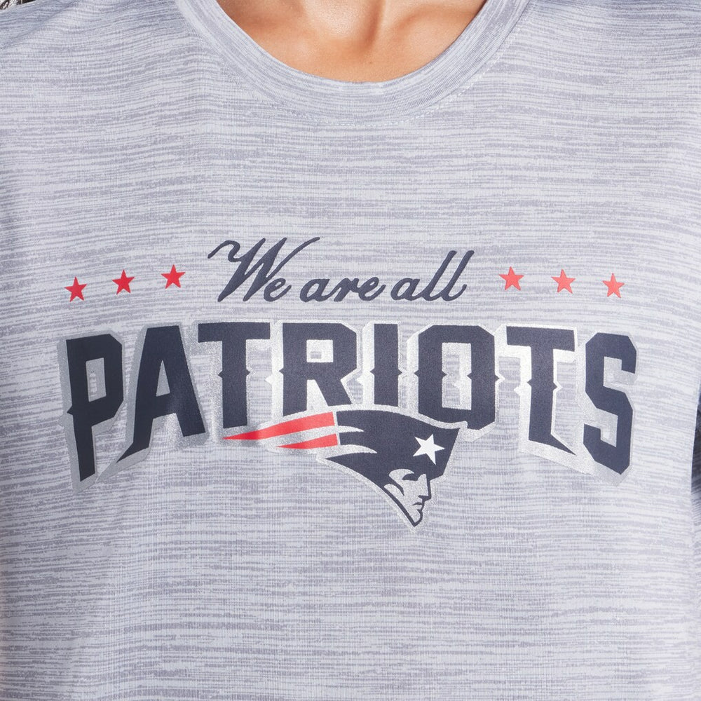 Nike New England Patriots Women's 2025 Rivalries Collection Sideline Velocity Dri-FIT T-Shirt Silver
