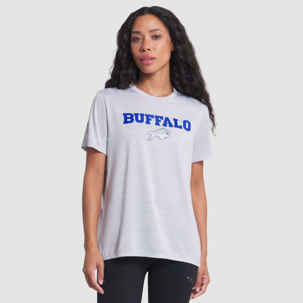 Nike Buffalo Bills Women's 2025 Rivalries Collection Sideline Velocity Dri-FIT T-Shirt White