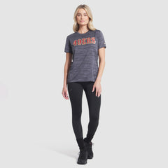 Nike San Francisco 49ers Women's 2025 Rivalries Collection Sideline Velocity Dri-FIT T-Shirt Heather Charcoal
