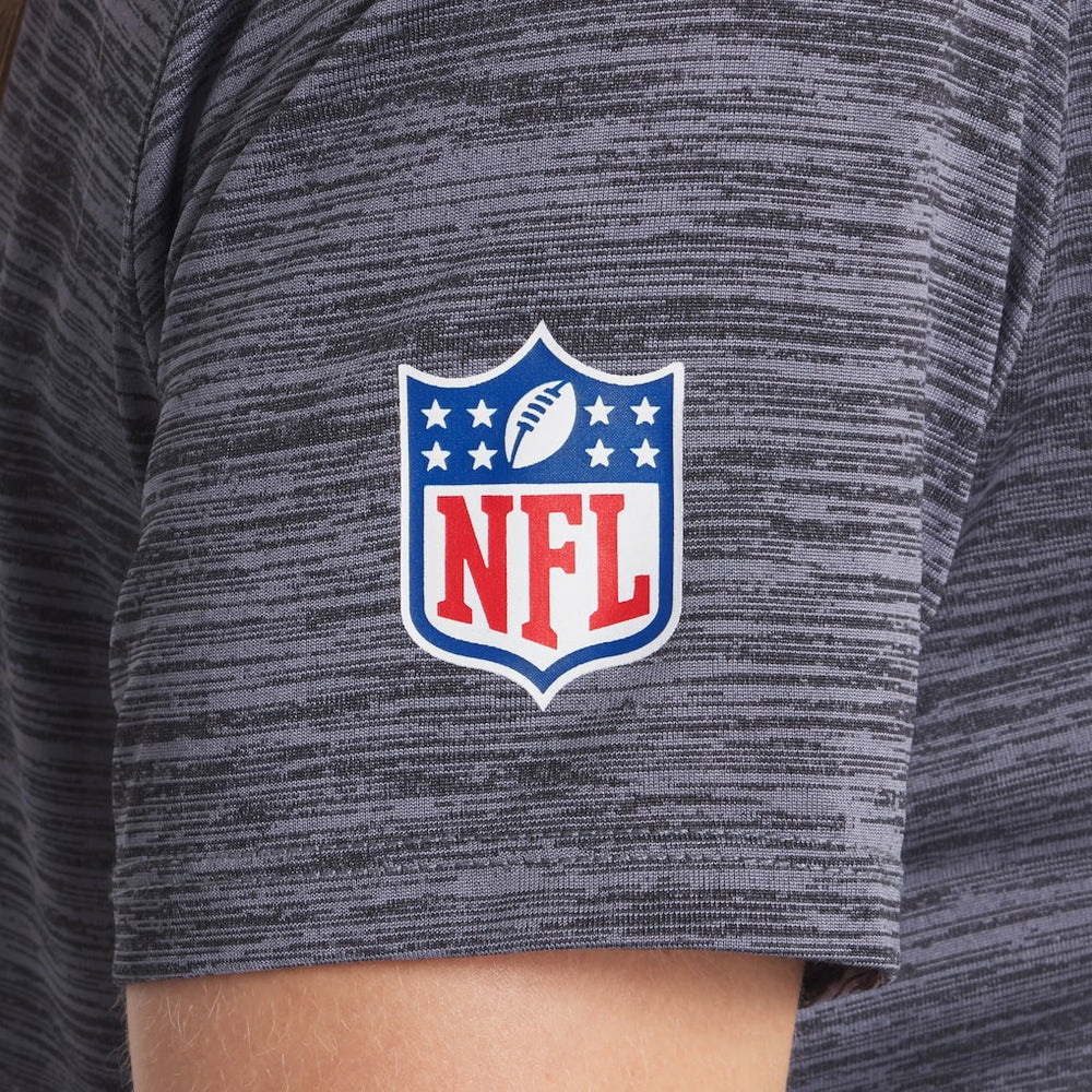 Nike San Francisco 49ers Women's 2025 Rivalries Collection Sideline Velocity Dri-FIT T-Shirt Heather Charcoal