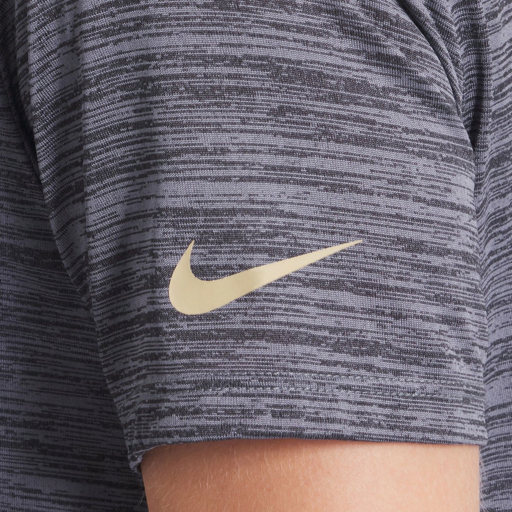 Nike San Francisco 49ers Women's 2025 Rivalries Collection Sideline Velocity Dri-FIT T-Shirt Heather Charcoal