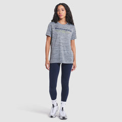 Nike Seattle Seahawks Women's 2025 Rivalries Collection Sideline Velocity Dri-FIT T-Shirt Wolf Gray