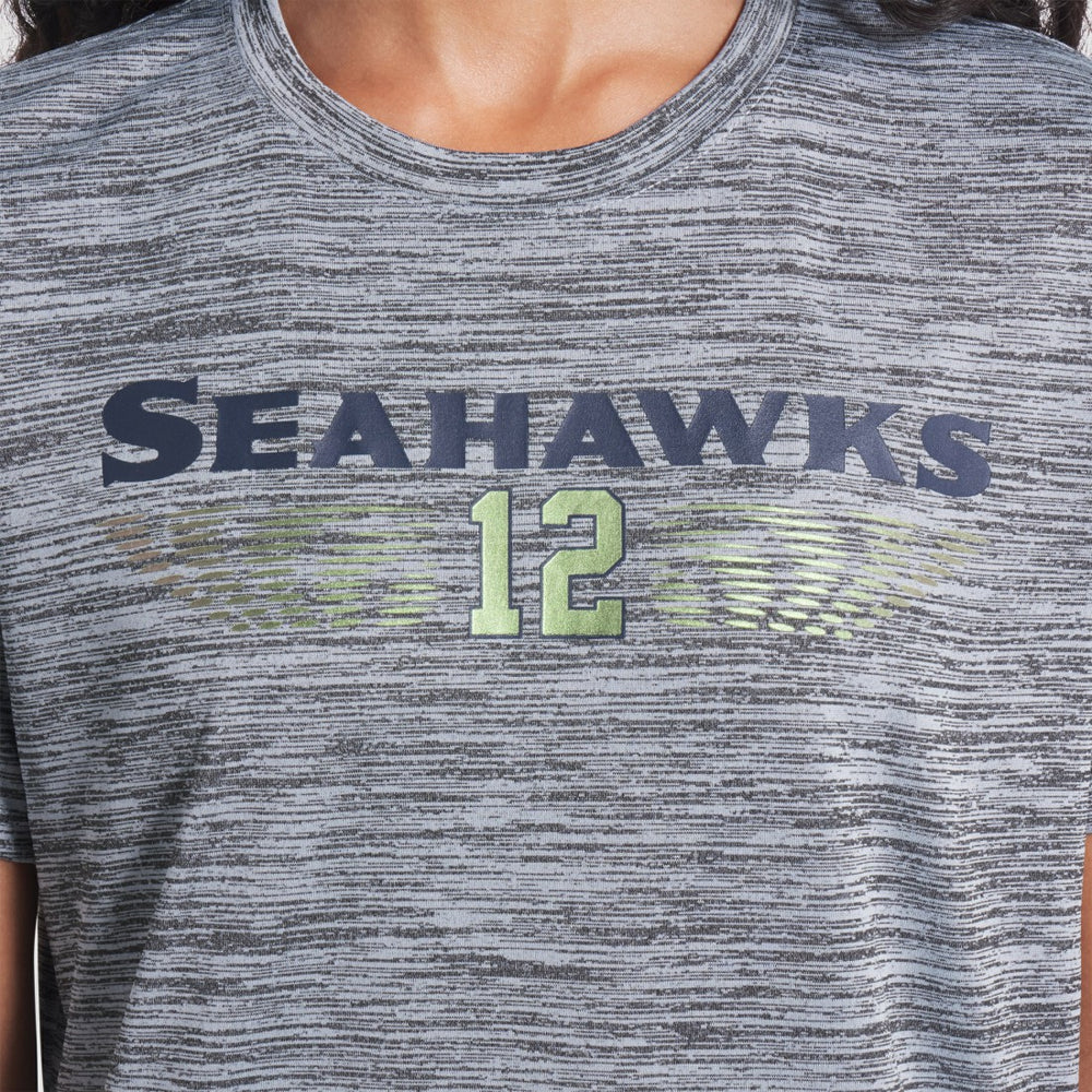 Nike Seattle Seahawks Women's 2025 Rivalries Collection Sideline Velocity Dri-FIT T-Shirt Wolf Gray