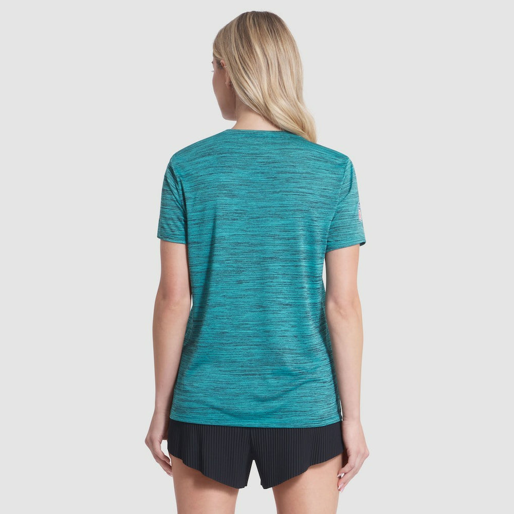 Nike Miami Dolphins Women's 2025 Rivalries Collection Sideline Velocity Dri-FIT T-Shirt Turbo Green