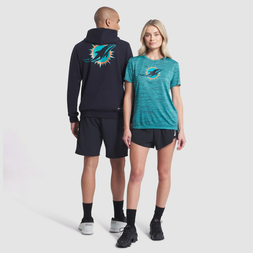 Nike Miami Dolphins Women's 2025 Rivalries Collection Sideline Velocity Dri-FIT T-Shirt Turbo Green