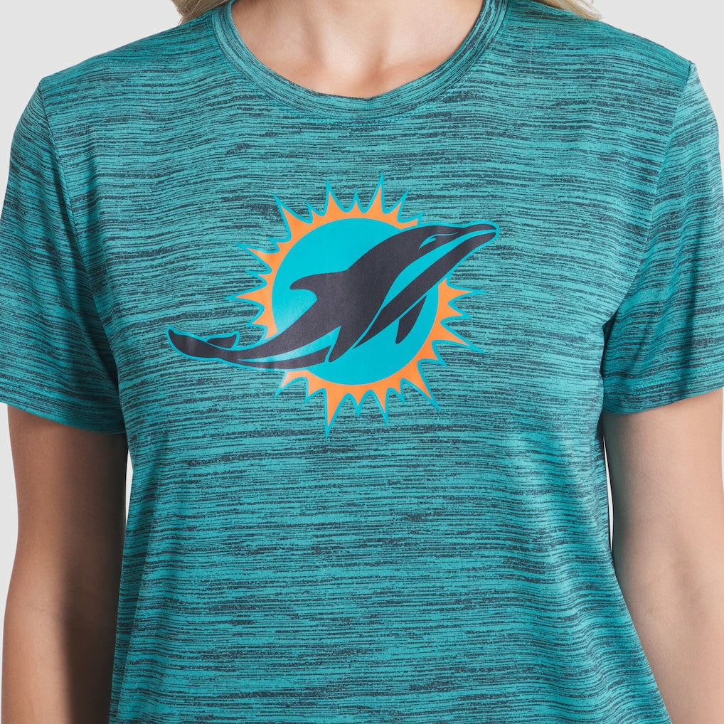 Nike Miami Dolphins Women's 2025 Rivalries Collection Sideline Velocity Dri-FIT T-Shirt Turbo Green