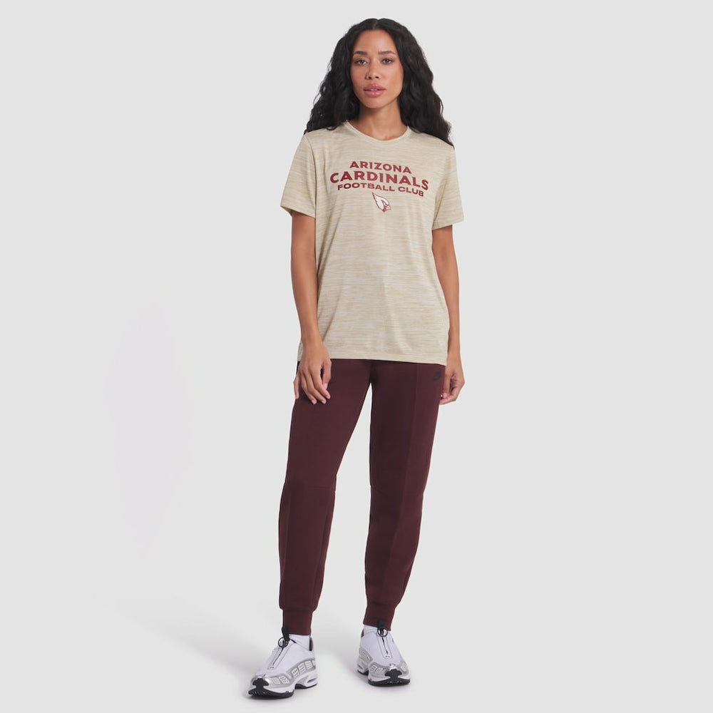 Nike Arizona Cardinals Women's 2025 Rivalries Collection Sideline Velocity Dri-FIT T-Shirt Natural