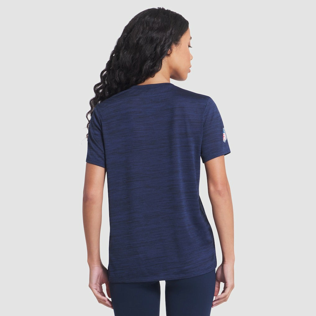 Nike Los Angeles Rams Women's 2025 Rivalries Collection Sideline Velocity Dri-FIT T-Shirt Midnight Blue