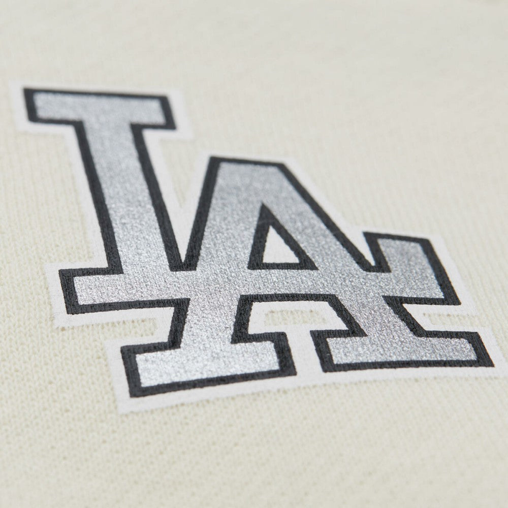 Los Angeles Dodgers Mitchell & Ness Women's Cooperstown Collection Blocked Fleece Pullover Sweatshirt- Gray/Black - Mitchell & Ness Sale