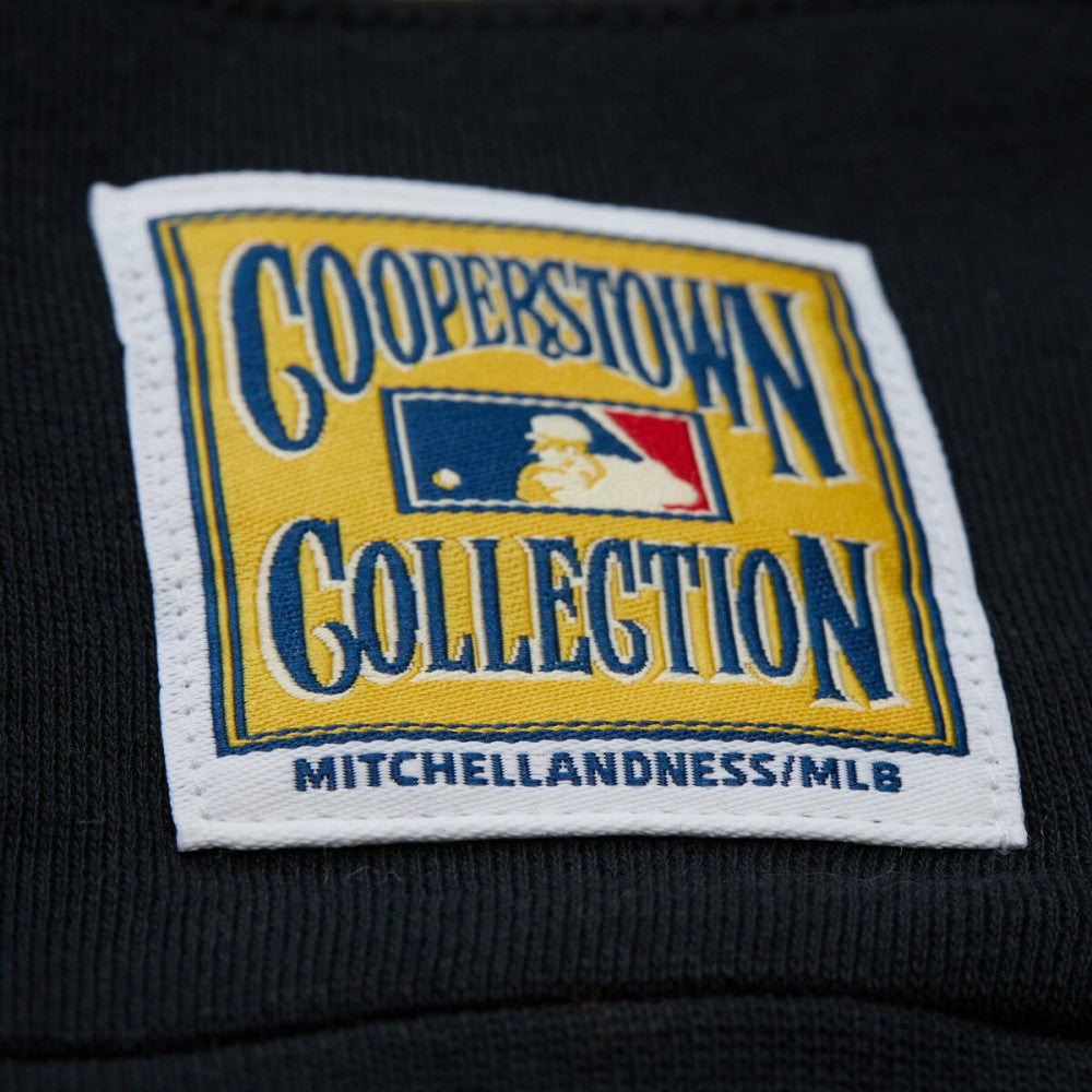 Los Angeles Dodgers Mitchell & Ness Women's Cooperstown Collection Blocked Fleece Pullover Sweatshirt- Gray/Black - Mitchell & Ness Sale