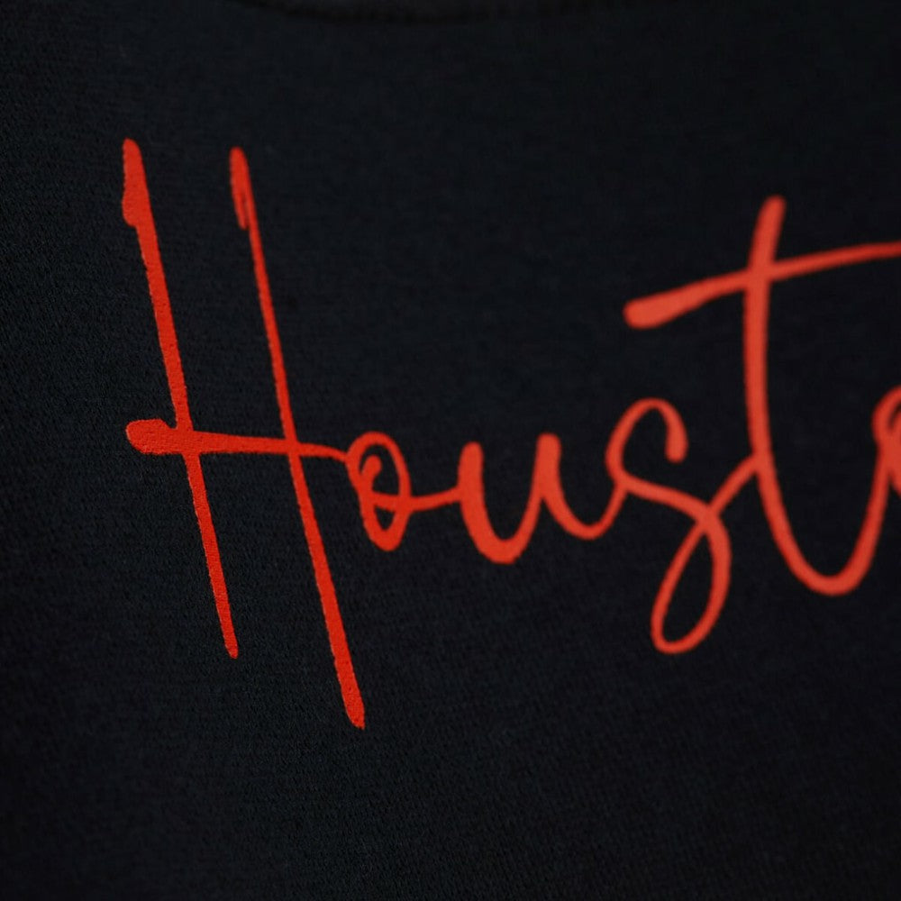 Houston Astros Mitchell & Ness Women's Cooperstown Collection Blocked Fleece Pullover Sweatshirt- Orange/Black - Mitchell & Ness Online