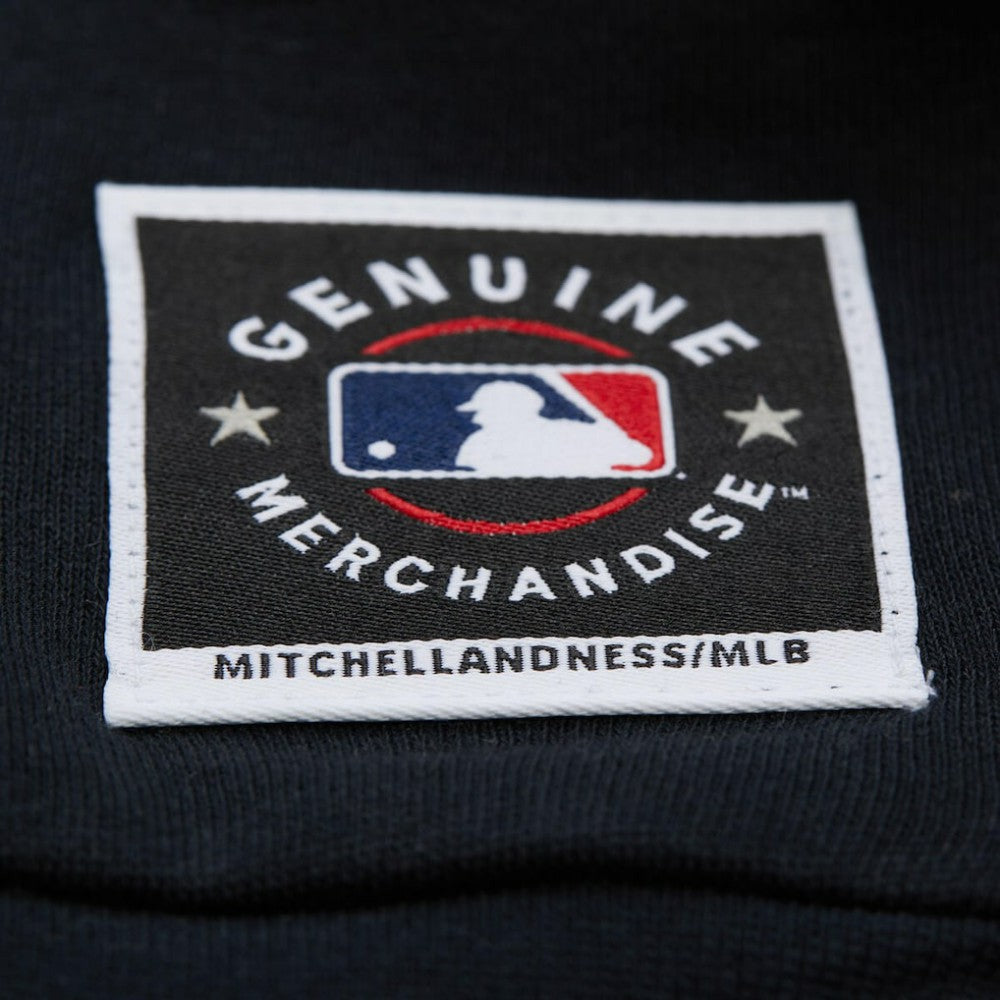 Milwaukee Brewers Mitchell & Ness Women's Cooperstown Collection Blocked Fleece Pullover Sweatshirt- Gray/Black - Mitchell & Ness Lifestyle