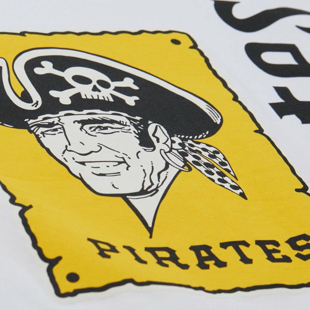 Pittsburgh Pirates Mitchell & Ness Women's Cooperstown Collection Boyfriend T-Shirt - White - Mitchell & Ness Lifestyle