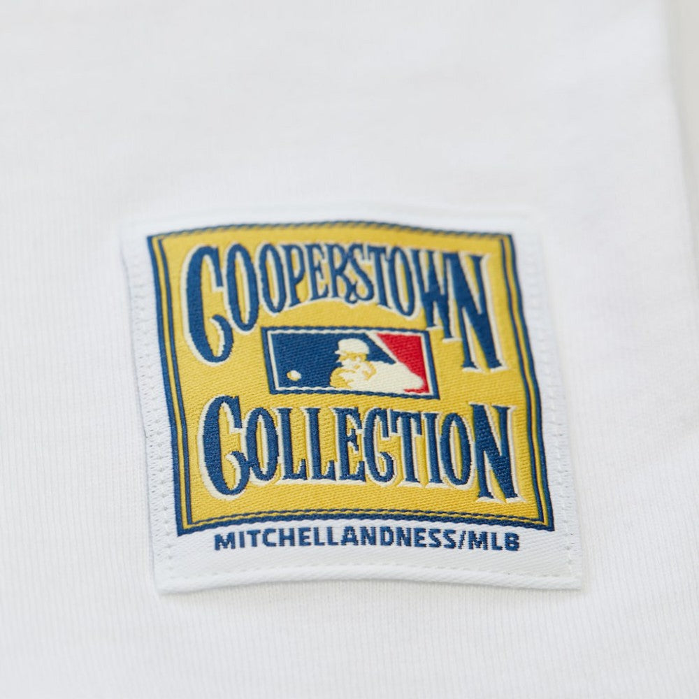 Pittsburgh Pirates Mitchell & Ness Women's Cooperstown Collection Boyfriend T-Shirt - White - Mitchell & Ness Lifestyle