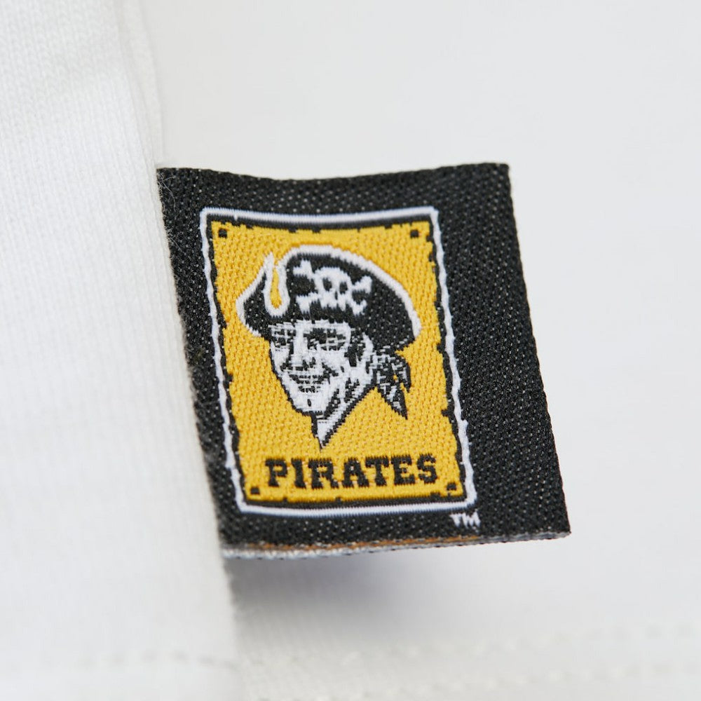 Pittsburgh Pirates Mitchell & Ness Women's Cooperstown Collection Boyfriend T-Shirt - White - Mitchell & Ness Lifestyle