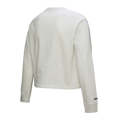 Atlanta Braves Mitchell & Ness Women's Cropped Toggle Pullover Sweatshirt - Heather Gray - Mitchell & Ness Online