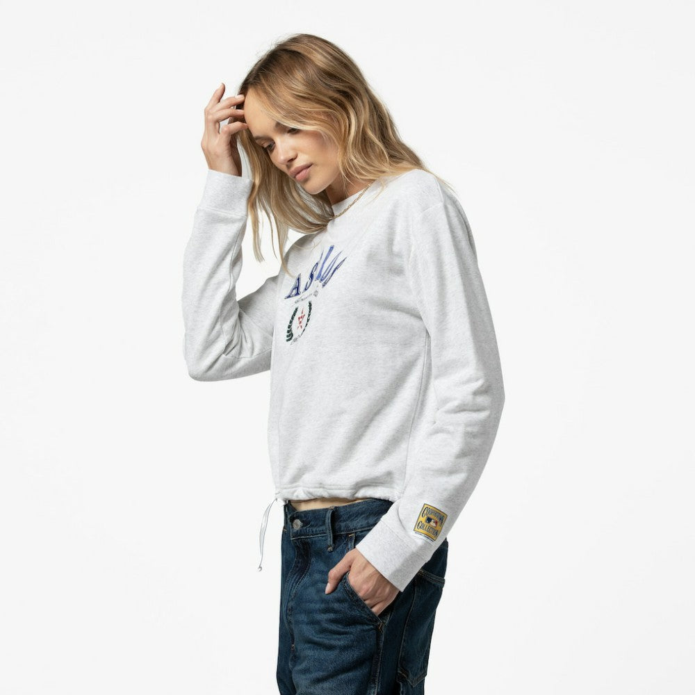 Houston Astros Mitchell & Ness Women's Cropped Toggle Pullover Sweatshirt - Heather Gray - Mitchell & Ness Online