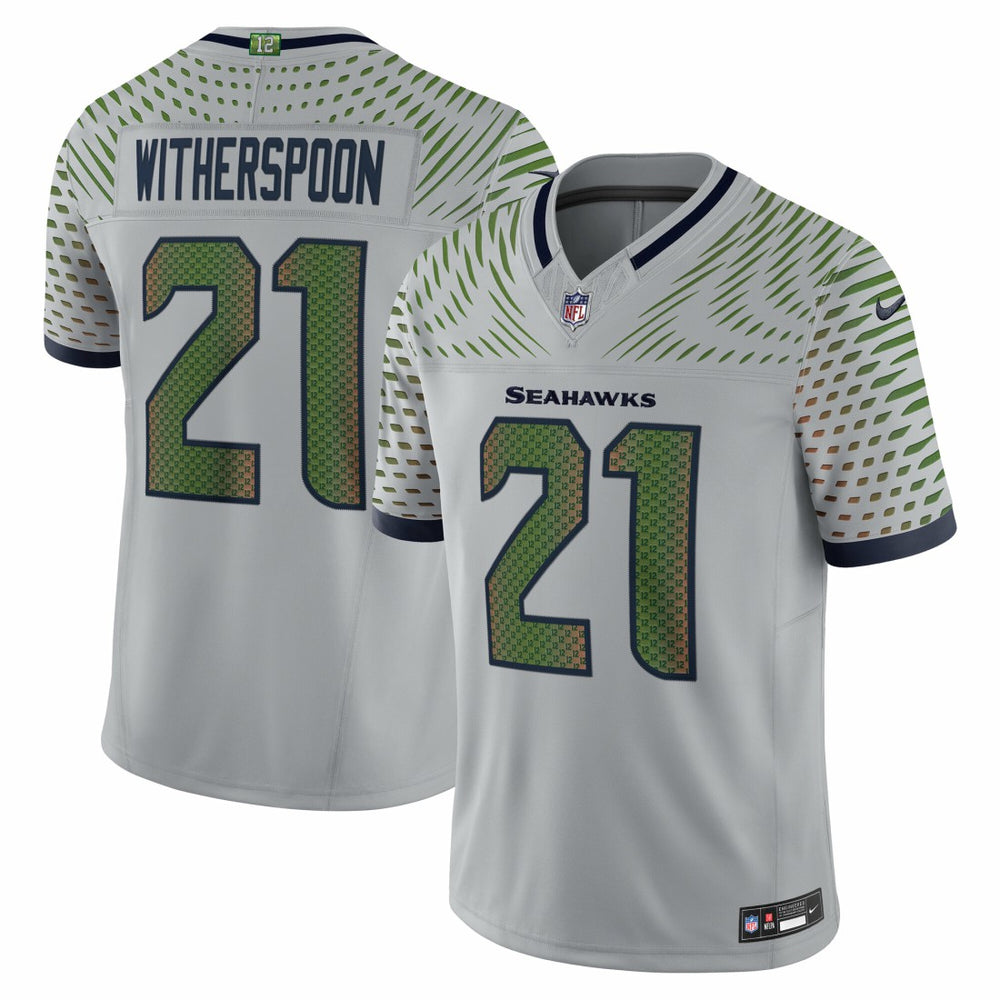 Nike Devon Witherspoon Seattle Seahawks 2025 Rivalries Collection Limited Jersey Wolf Gray