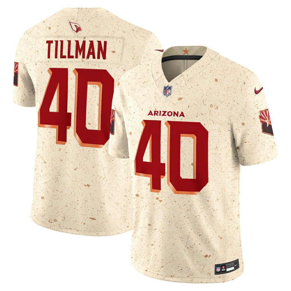 Nike Pat Tillman Arizona Cardinals 2025 Rivalries Collection Retired Player Limited Jersey Natural