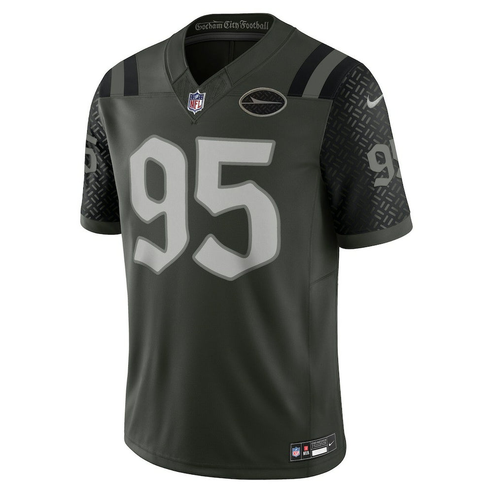 Nike Quinnen Williams New York Jets 2025 Rivalries Collection Limited Jersey Gotham Green