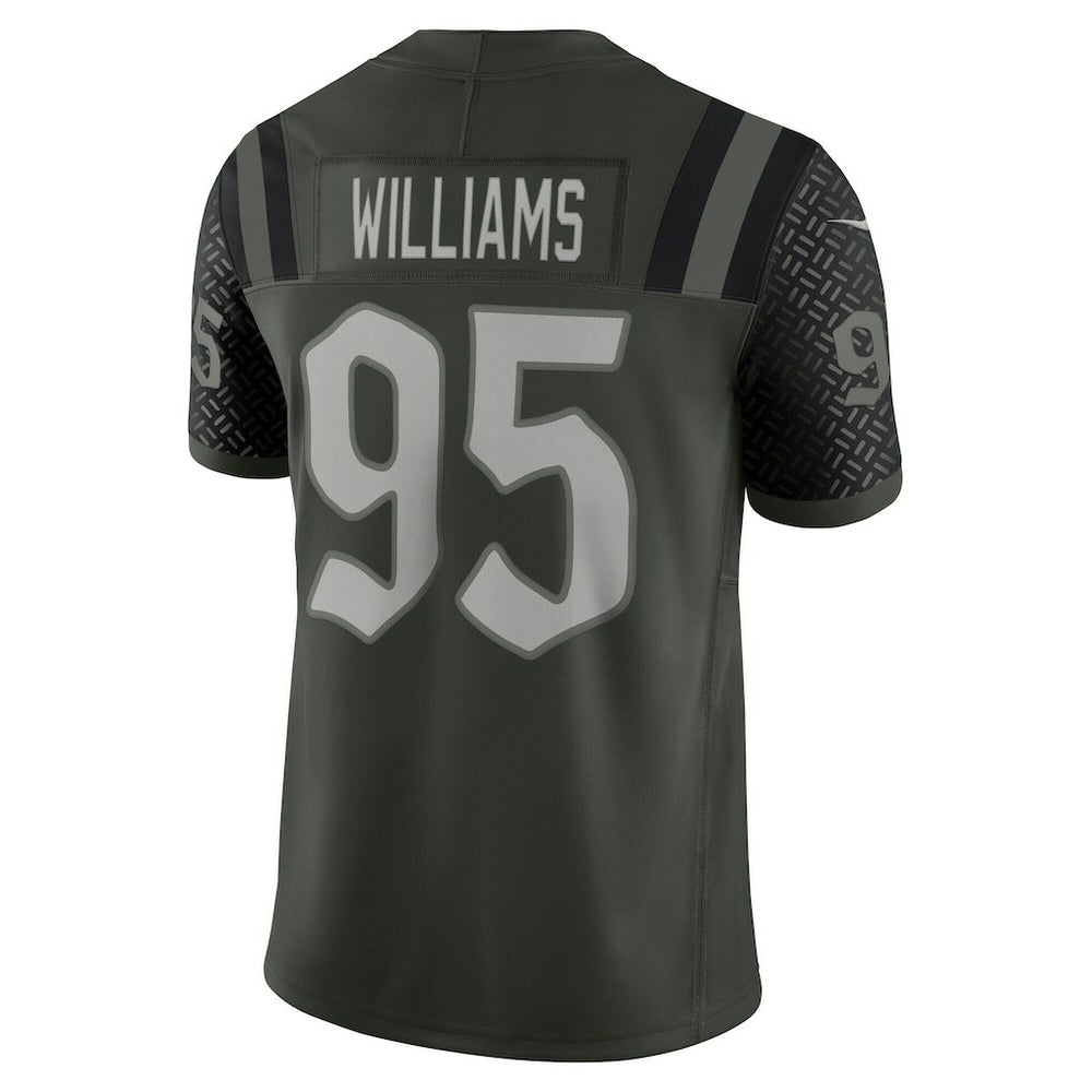 Nike Quinnen Williams New York Jets 2025 Rivalries Collection Limited Jersey Gotham Green