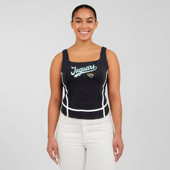 Jacksonville Jaguars WEAR by Erin Andrews Women's Square Neck Tank Top Black