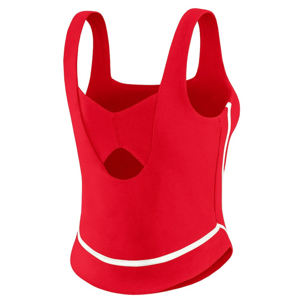 Kansas City Chiefs WEAR by Erin Andrews Women's Square Neck Tank Top Red