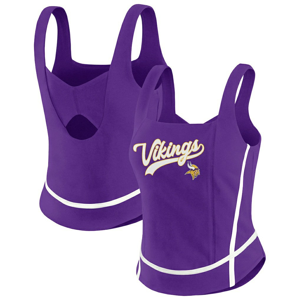 Minnesota Vikings WEAR by Erin Andrews Women's Square Neck Tank Top Purple