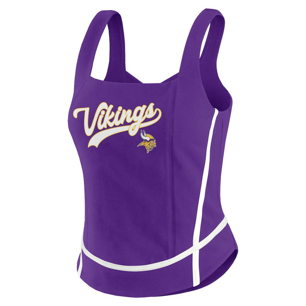 Minnesota Vikings WEAR by Erin Andrews Women's Square Neck Tank Top Purple