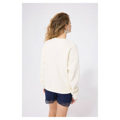 Chicago Cubs Terez Women's Technicolor  Oversized Pullover Sweatshirt - Cream - MLB Online