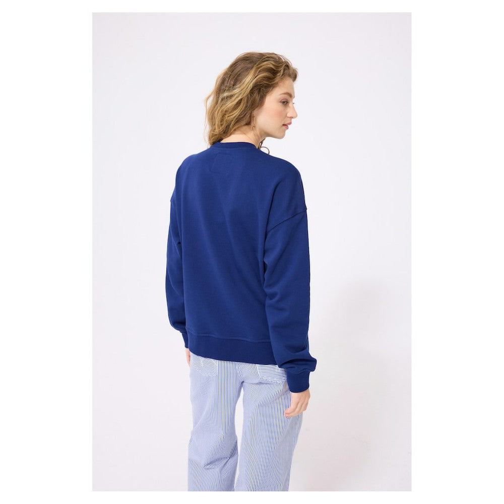Houston Astros Terez Women's Oversized Gemstone Logo Sweatshirt - Navy - MLB Online