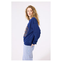 Houston Astros Terez Women's Oversized Gemstone Logo Sweatshirt - Navy - MLB Online