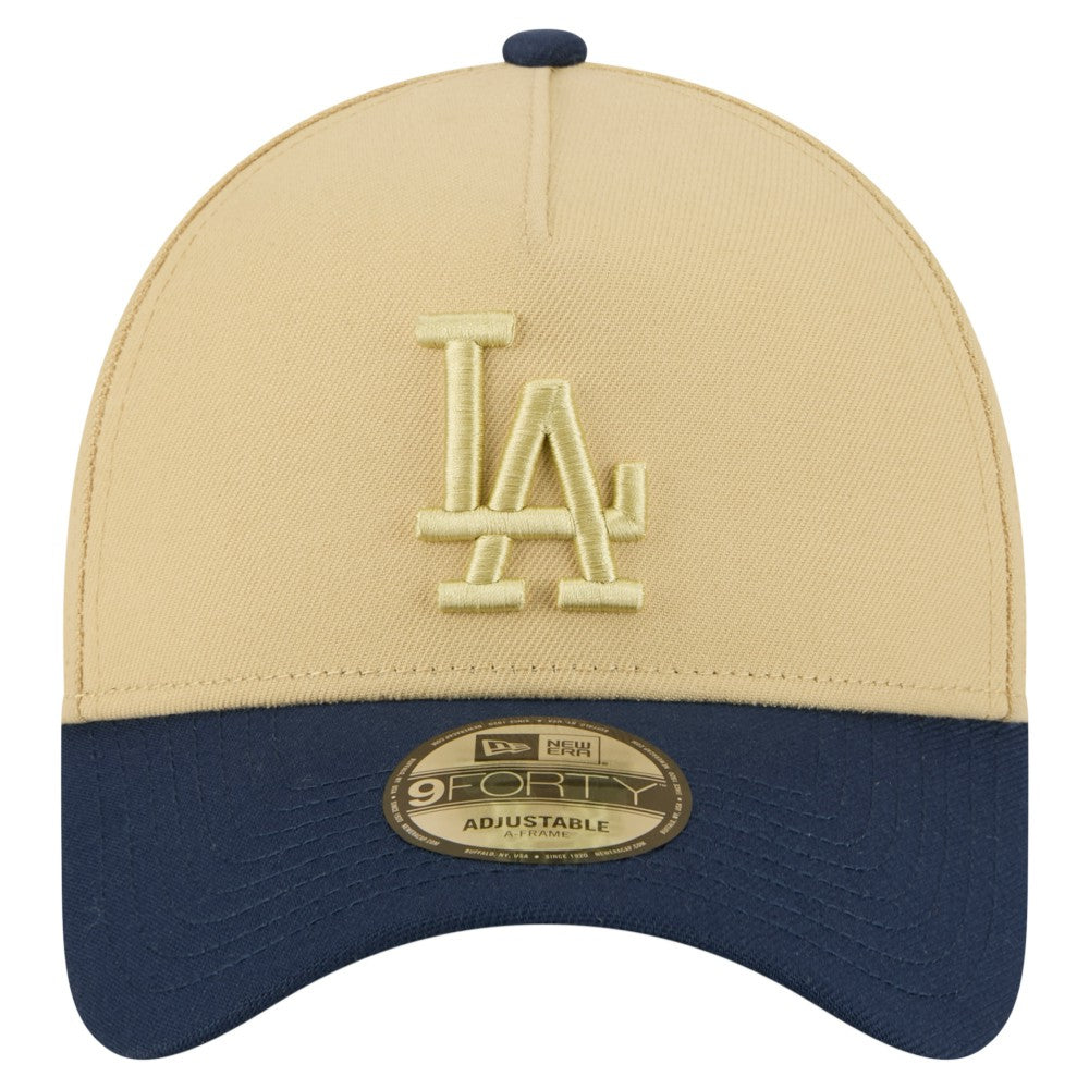 Los Angeles Dodgers x The Heritage Collection New Era LA84 Summer Olympics 9FORTY Adjustable Hat - Gold/Navy - New Era Lifestyle
