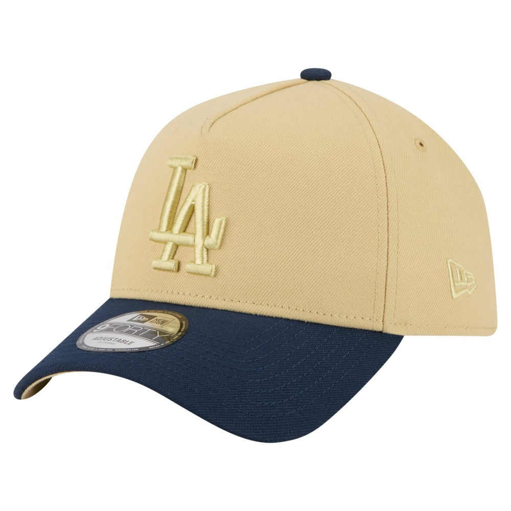 Los Angeles Dodgers x The Heritage Collection New Era LA84 Summer Olympics 9FORTY Adjustable Hat - Gold/Navy - New Era Lifestyle