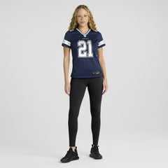 Nike Deion Sanders Dallas Cowboys Women's Team Retired Player Game Jersey Navy