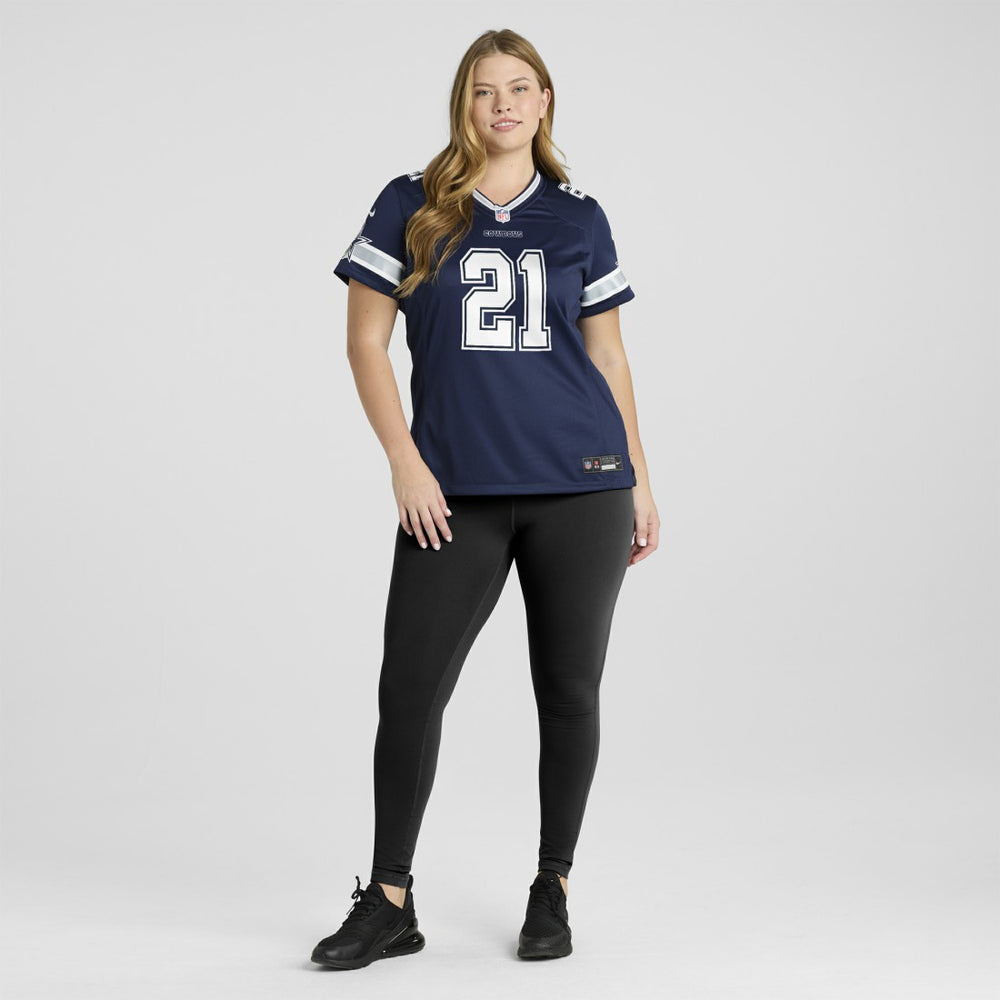 Nike Deion Sanders Dallas Cowboys Women's Team Retired Player Game Jersey Navy
