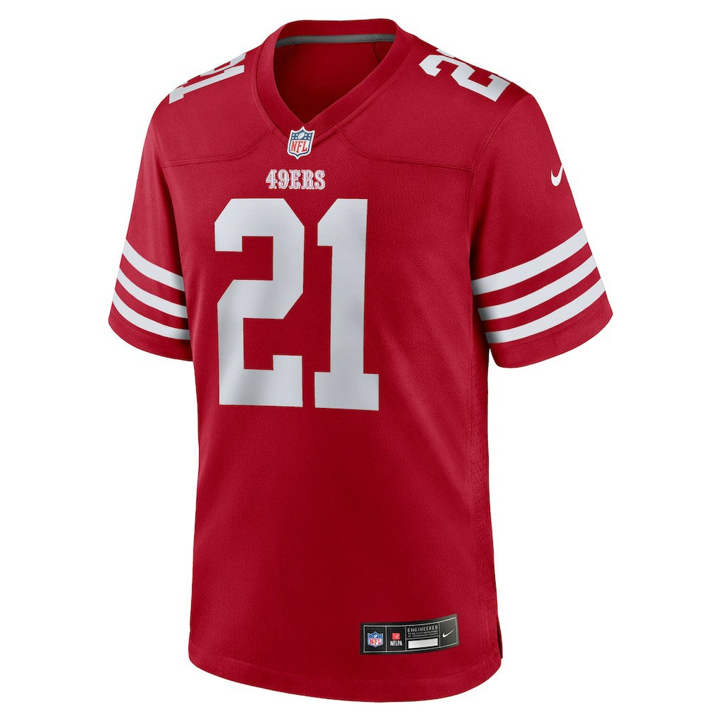 Nike Deion Sanders San Francisco 49ers Team Retired Player Game Jersey Scarlet