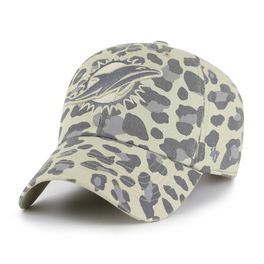 47 brand Miami Dolphins '47 Women's Bagheera Clean Up Adjustable Hat Gray