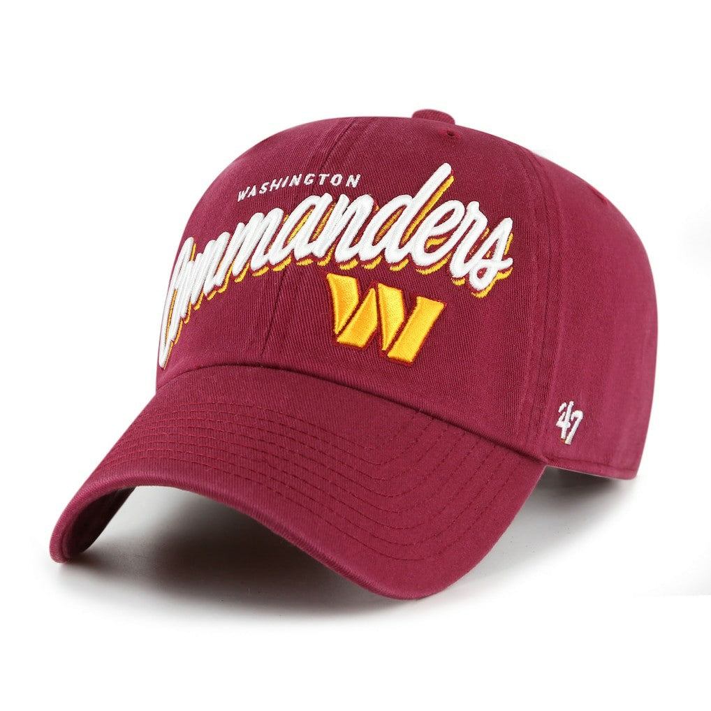 47 brand Washington Commanders '47 Women's Ariana Clean Up Adjustable Hat Burgundy