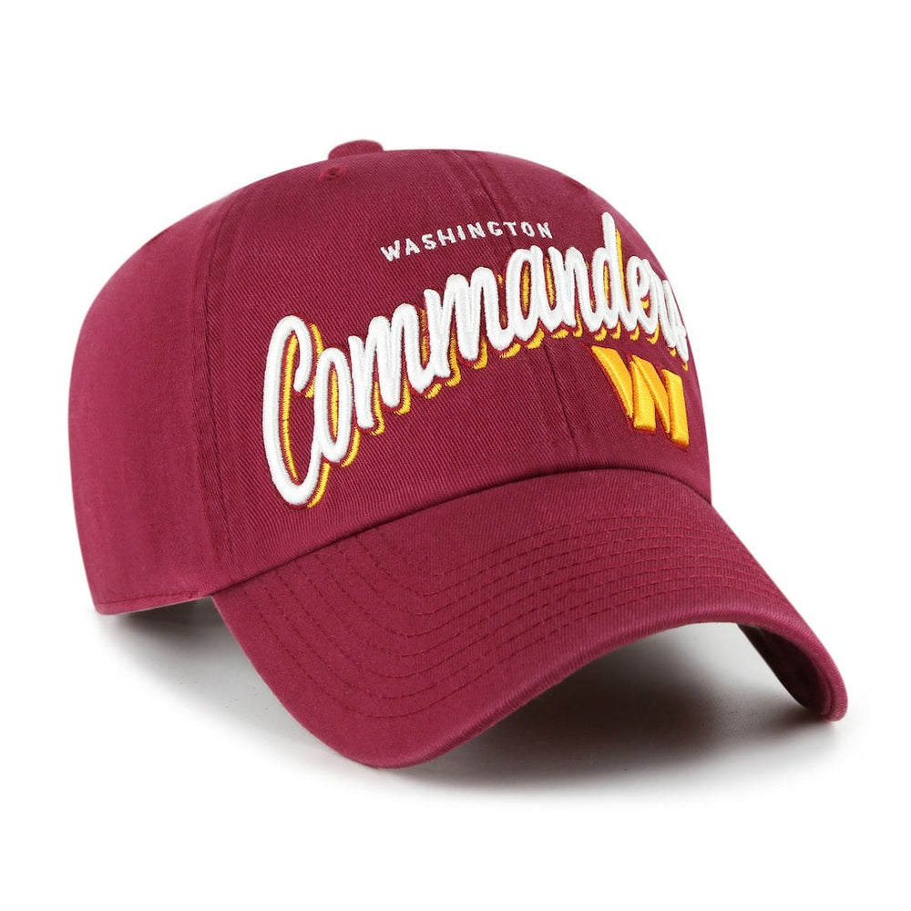 47 brand Washington Commanders '47 Women's Ariana Clean Up Adjustable Hat Burgundy