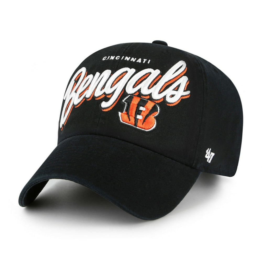 47 brand Cincinnati Bengals '47 Women's Ariana Clean Up Adjustable Hat Black