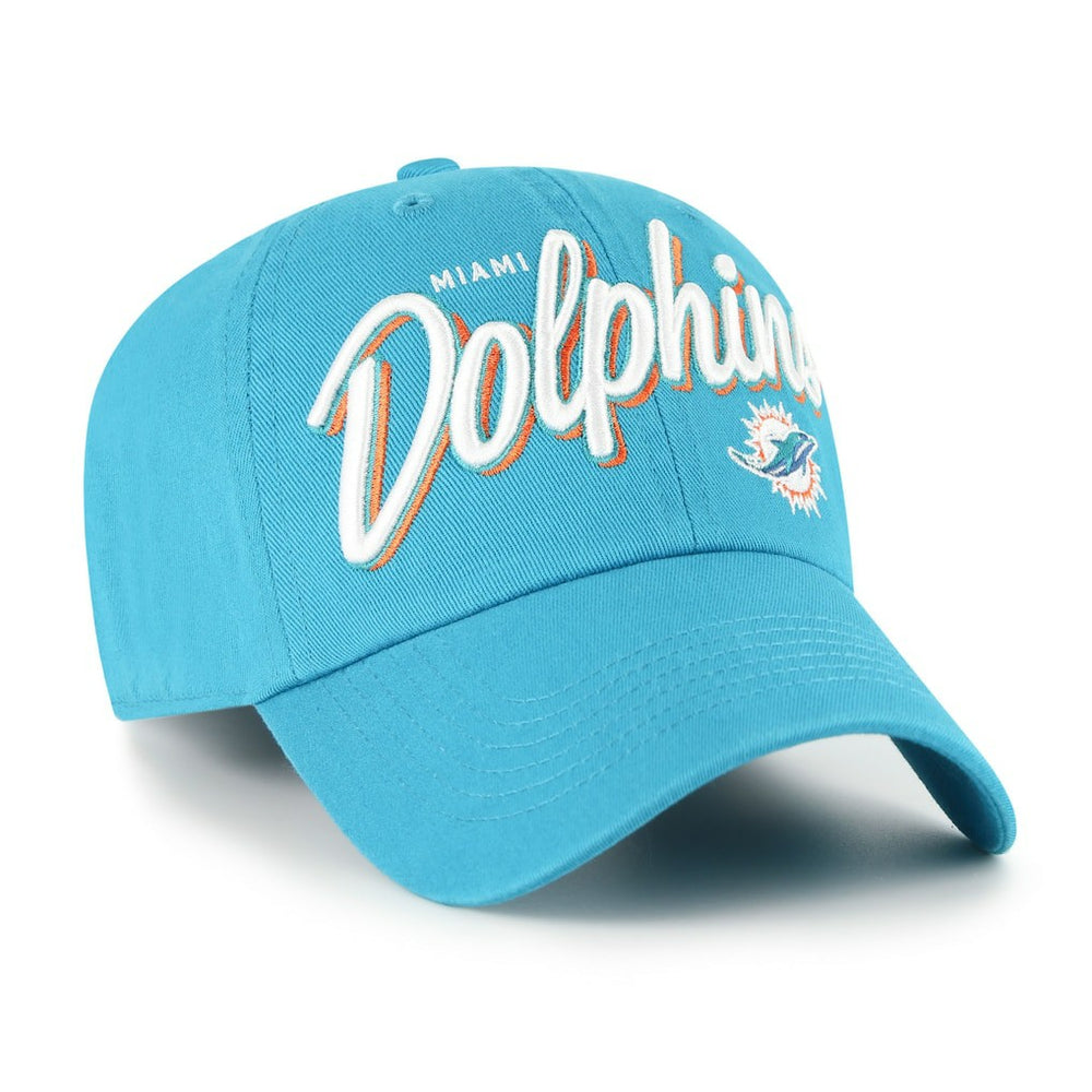 47 brand Miami Dolphins '47 Women's Ariana Clean Up Adjustable Hat Aqua