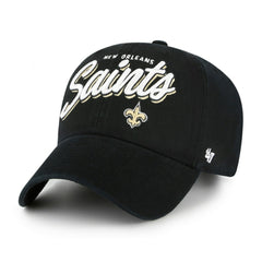 47 brand New Orleans Saints '47 Women's Ariana Clean Up Adjustable Hat Black